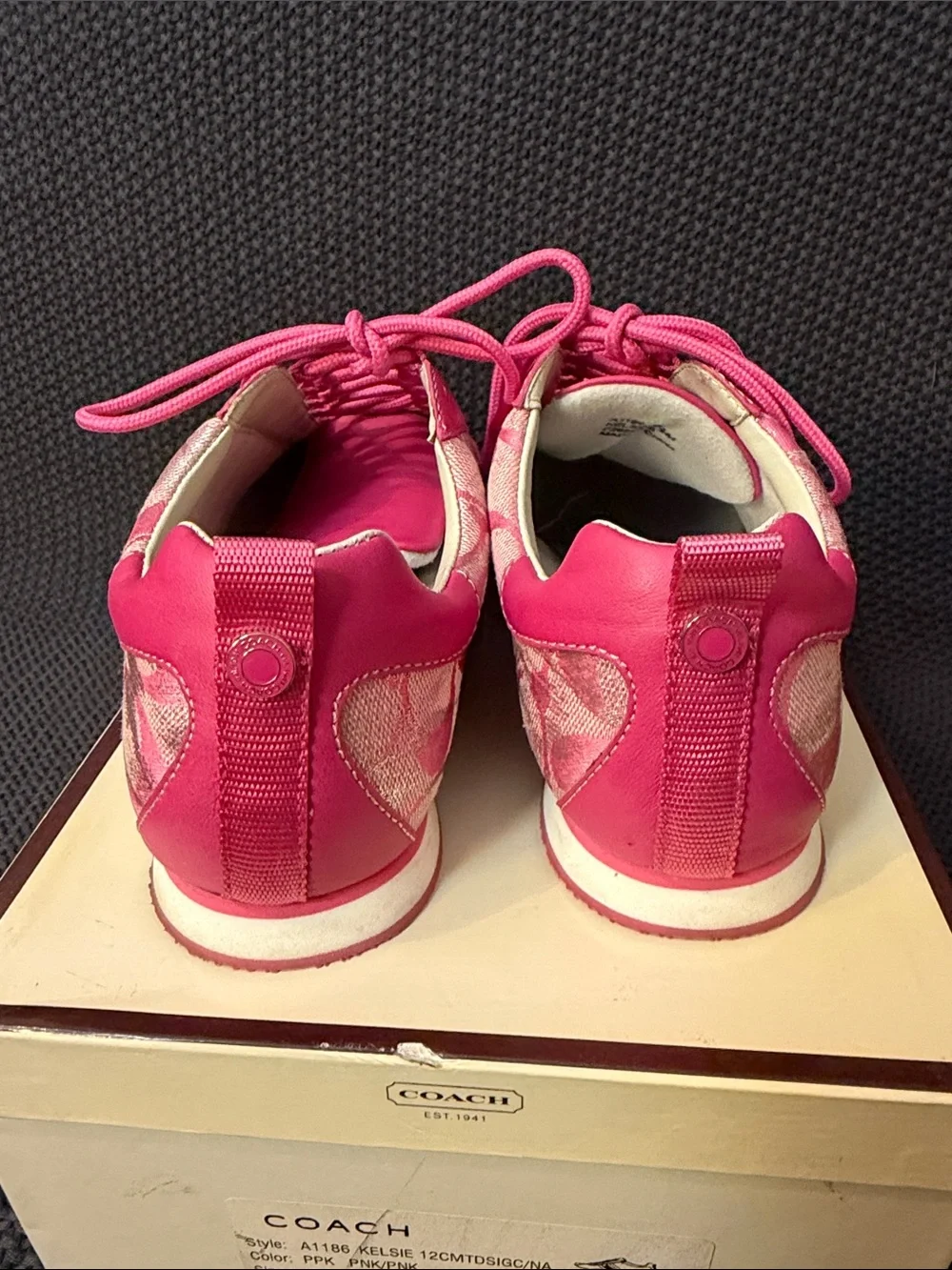Coach pink sneakers